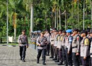 Kapolres Sawahlunto Gelar Pasukan Pengamanan Pilkades 2023