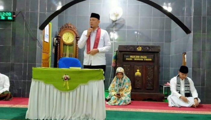 Wujudkan “Pasaman Berimtaq dan Pasaman Cerdas”, Wabup Sabar AS Kunjungi Mesjid Raya Durian Tinggi-Pauh.