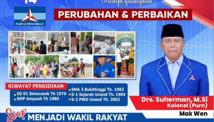 Di Latarbelakangi Nasionalisme yang Tinggi , Kolonel (Purn) Suherman Siap Perjuangkan Aspirasi Masyarakat