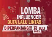 Lomba Influencer Duta Lalu Lintas di Perpanjang, Mari Sebarkan Hal Baik Dalam Berkendara.