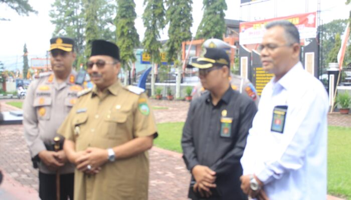 Bupati Benny Utama Hadiri Apel Gelar Pasukan Operasi Zebra Singgalang 2023 di Pasaman.