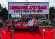 Bupati Suhatri Bur Hadiri Launching Mobil SPKT RAUN, Inovasi Polres Padang Pariaman Tuai Apresiasi.