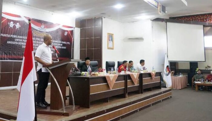 Pelantikan PPK dan PPS Untuk PSU DPD Sumbar 2024 dihadiri Asisten I Mewakili Bupati Solok