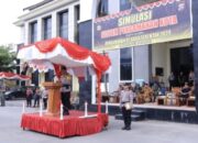 Polres Pasaman Gelar Simulasi Dalam Rangka Pengamanan Pilkada Serentak 2024 Di Pasaman.