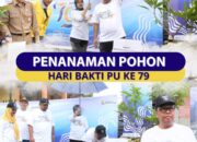 Dalam Rangka Hari Bakti PU Ke 79, BWS Sumatera V Padang Lakukan Penanaman 50 Batang Pohon di Bantaran Batang Kandis