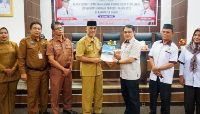 Pemerintah Kabupaten  Solok Terima 428 Mahasiswa KKN Unand Periode I Tahun 2025