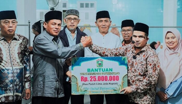 TSR Pimpinan Wabup Solok H Candra Kunjungi Masjid Nurul U’Budiyah Nagari Koto Gaek