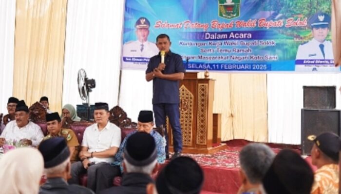 Kunker dan Temu Ramah Wakil Bupati Solok Jon Firman Pandu ke Nagari Koto Sani
