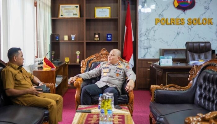 Silaturahmi Wakil Bupati H. Candra dengan Kapolres Solok Bahas Kolaborasi Pemda dan Forkopimda