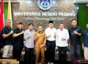 Wabup H. Candra Dan Ketua KONI Sambangi UNP Demi Majukan Olahraga dan Pendidikan Kabupaten Solok