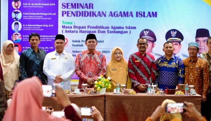 Seminar Pendidikan Agama Islam “Antara Harapan dan Tantangan” di Buka Bupati Solok Jon Firman Pandu