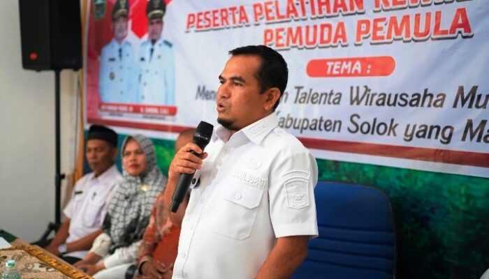 Wabup Solok H. Candra Buka Pelatihan Wirausaha Pemuda Pemantik Generasi Pengusaha Baru