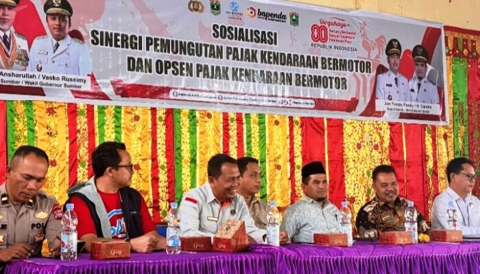 Pemprov Sumbar dan Pemkab Solok Sosialisasi Sinergi Pemungutan Pajak Kendaraan Bermotor