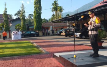 Untuk Pelayanan Idul Fitri, Dengan Dukungan Bupati Pasaman Polres Pasaman Gelar Apel Pasukan Ketupat Singgalang 2026