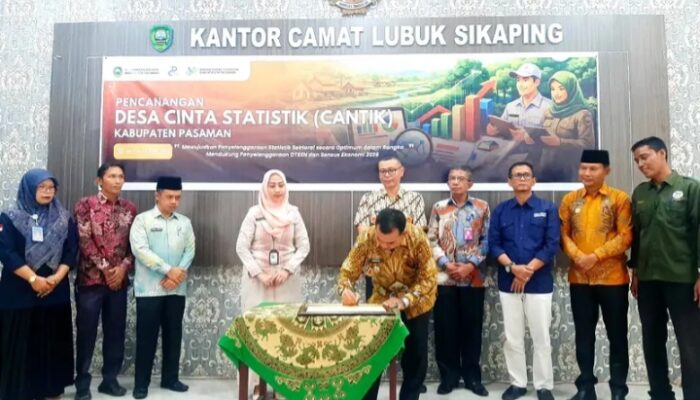Wabup Parulian Canangkan Penguatan Data Statistik Secara Resmi Desa/Nagari