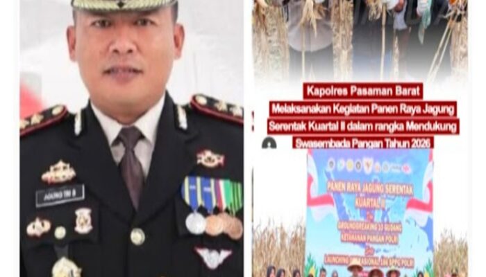 Guna Mendukung Program Swasembada Pangan Nasional, Kapolres Agung Tribawanto Menghadiri Kegiatan Panen Raya Jagung